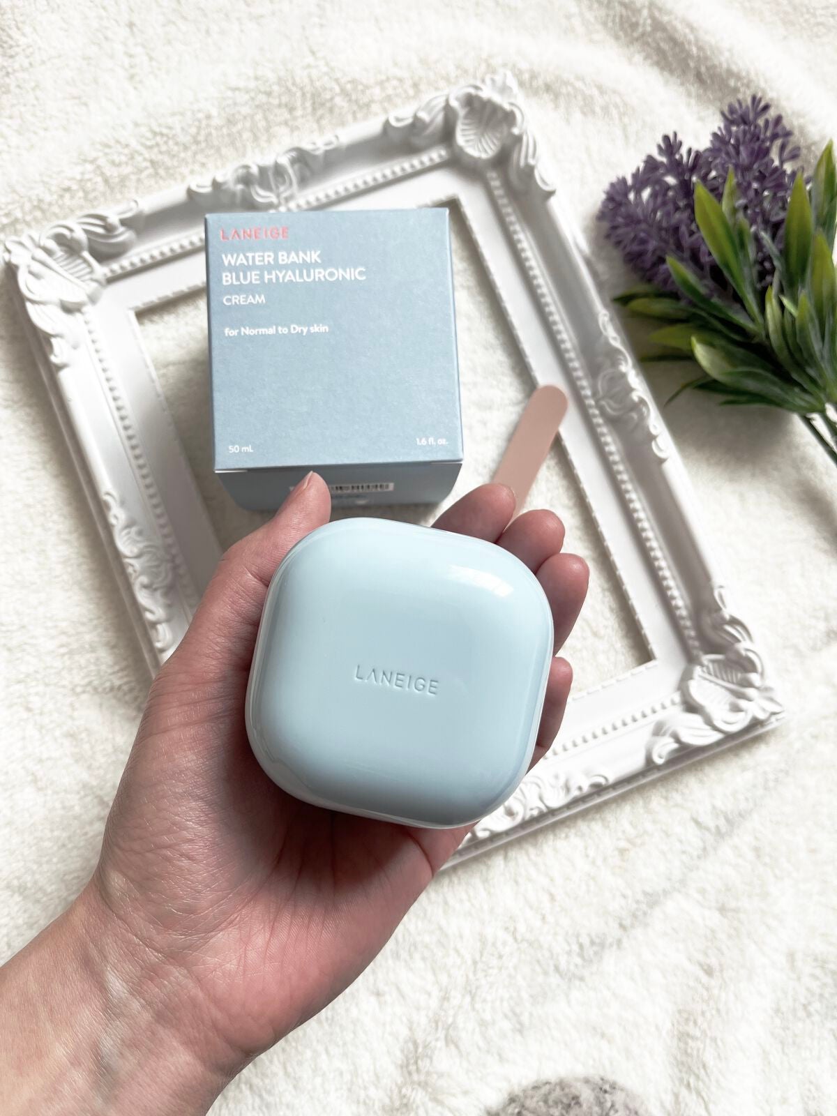 ウォーターバンク クリーム (乾燥肌用)/LANEIGE/フェイスクリームを使ったクチコミ(4枚目)