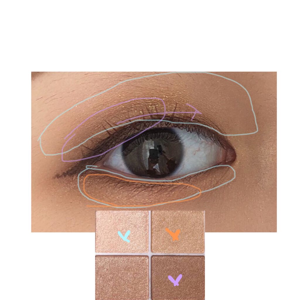 シルキースフレアイズ/キャンメイク/アイシャドウパレットを使ったクチコミ（2枚目）