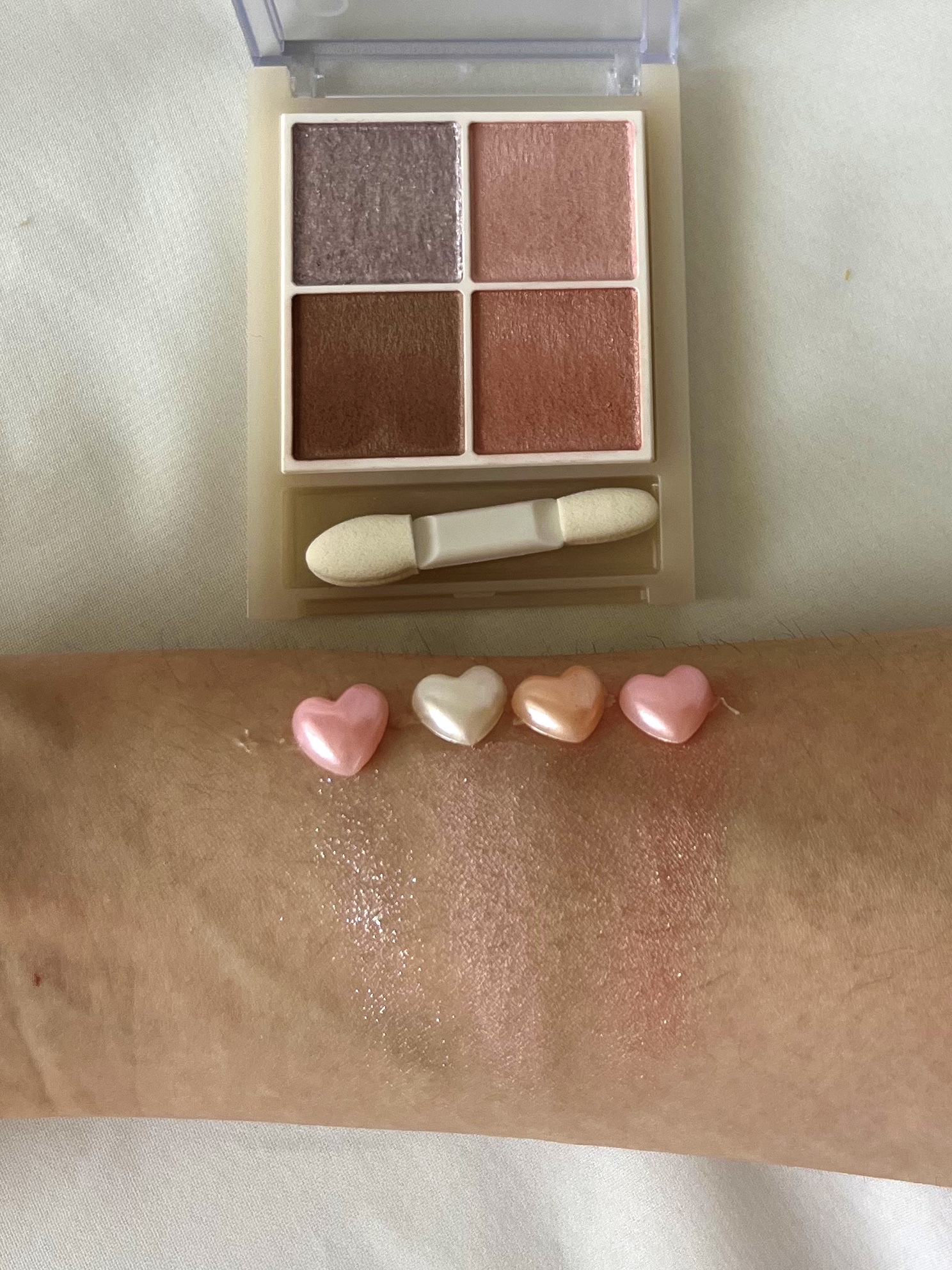 ベージュトーンアイシャドウ/CEZANNE/アイシャドウパレットを使ったクチコミ（3枚目）