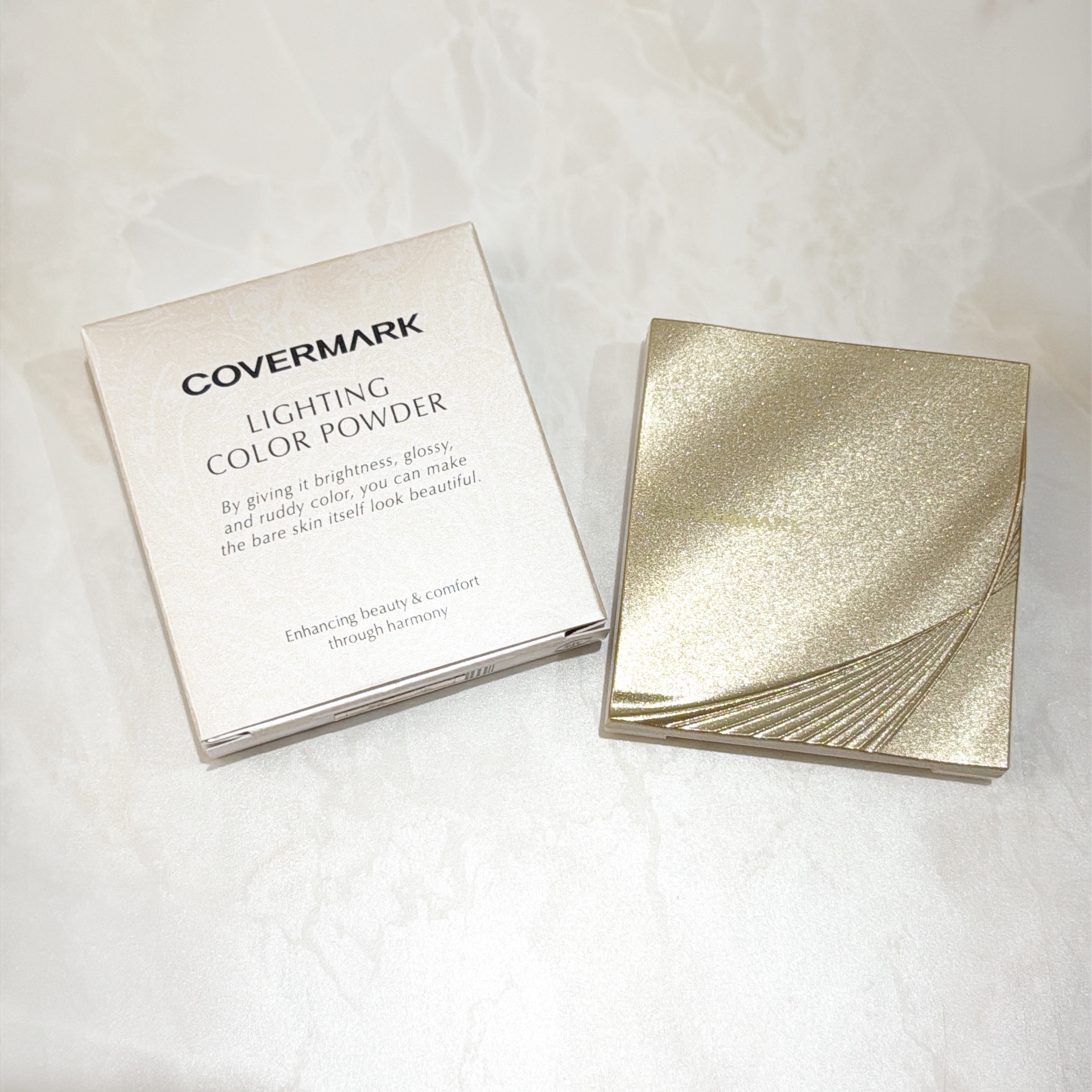 カバーマーク　ライティング カラー パウダー 02 コーラル/COVERMARK/パウダーチークを使ったクチコミ（2枚目）