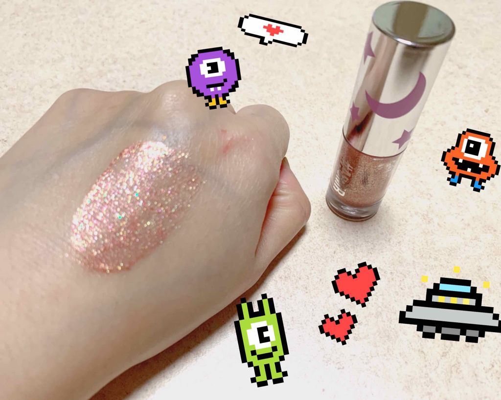 シュガー トゥインクル リキッド シャドウ/PERIPERA/リキッドアイシャドウを使ったクチコミ(2枚目)