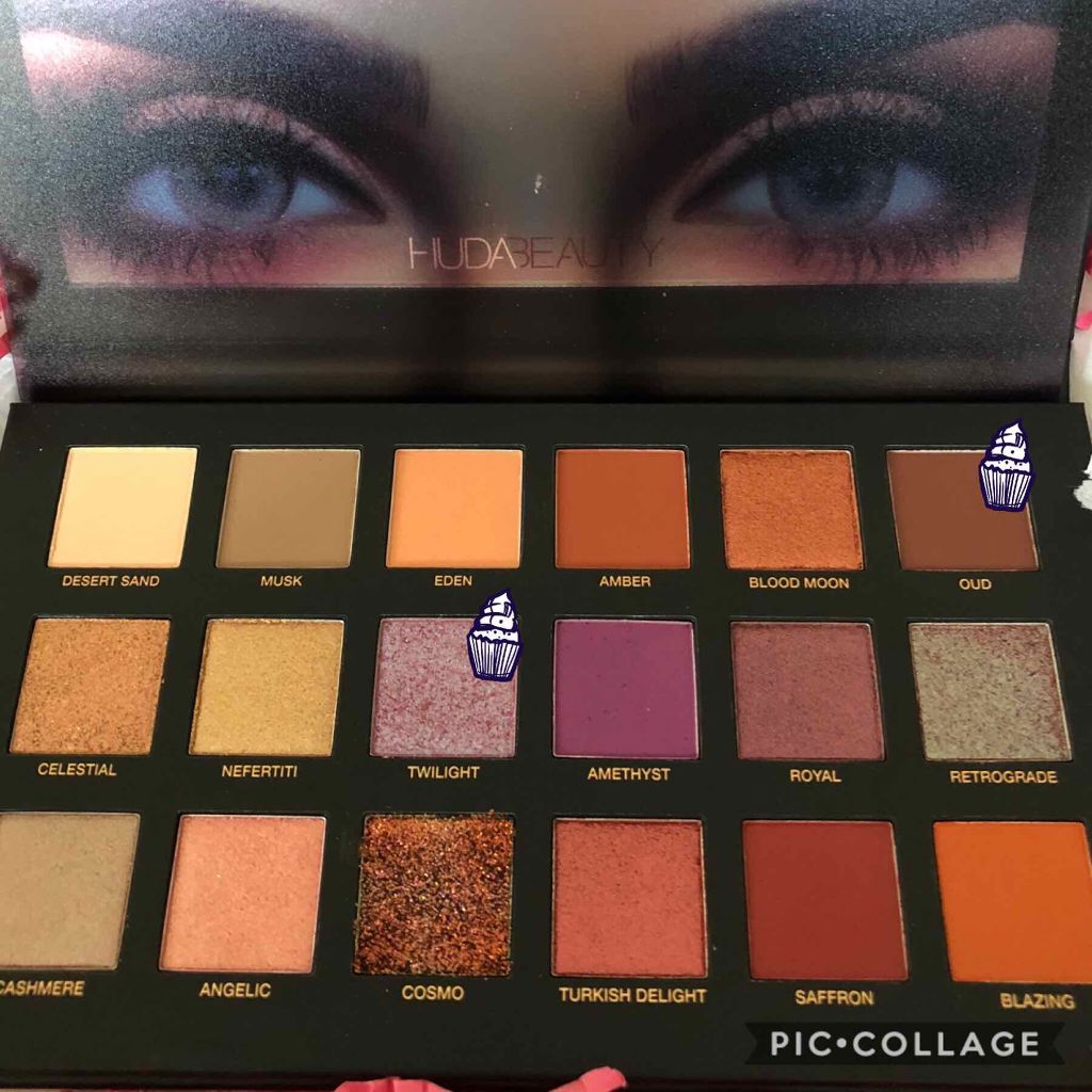 フーダビューティ デザート ダスク アイシャドウパレット/Huda Beauty/アイシャドウパレットを使ったクチコミ（2枚目）