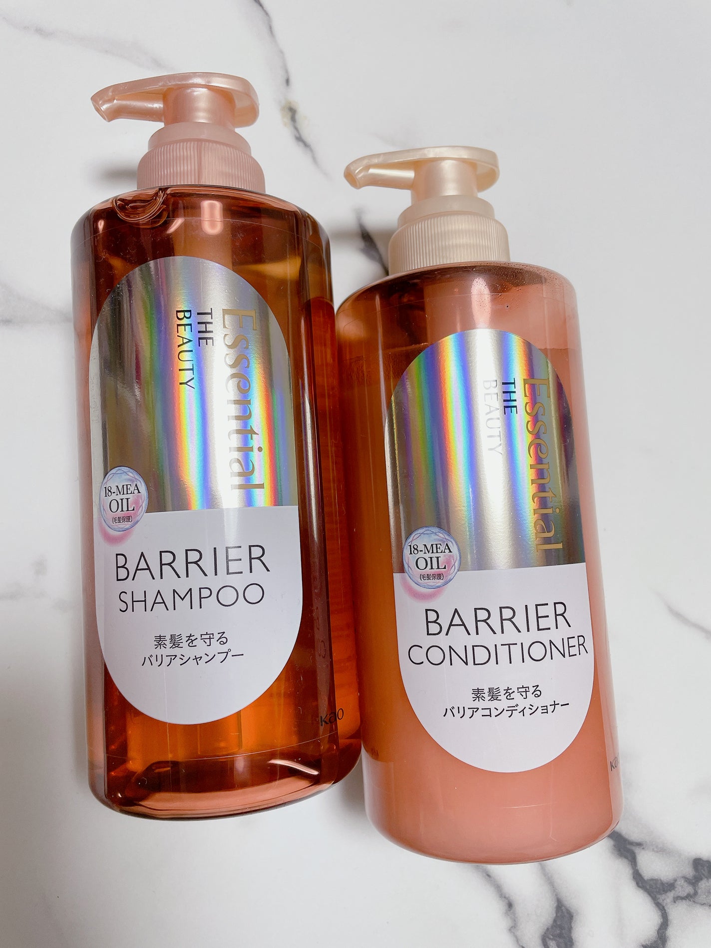 ザビューティ 髪のキメ美容素髪を守る バリアシャンプー/コンディショナー/エッセンシャル/シャンプー・コンディショナーを使ったクチコミ(1枚目)