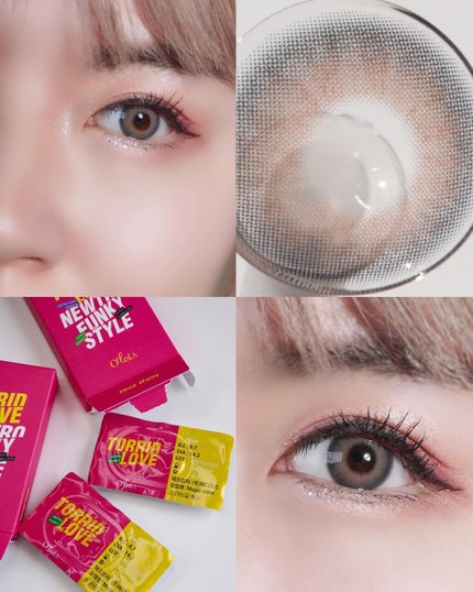 SUMOMO on LIPS 「発色バッチリ!クールなカラーカラコン!ブルーとベージュで華やか..」(1枚目)