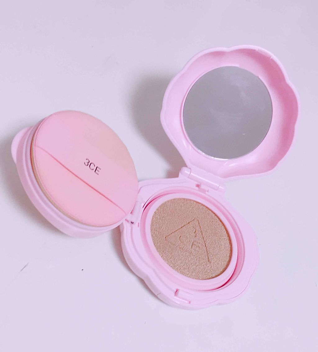LOVE 3CE BABY GLOW CUSHION/3CE/クッションファンデーションを使ったクチコミ(2枚目)