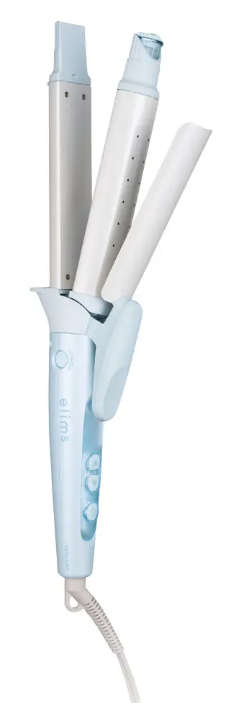 マイナスイオン 2WAYスチームヘアアイロン  -A（パールブルー）32mm径