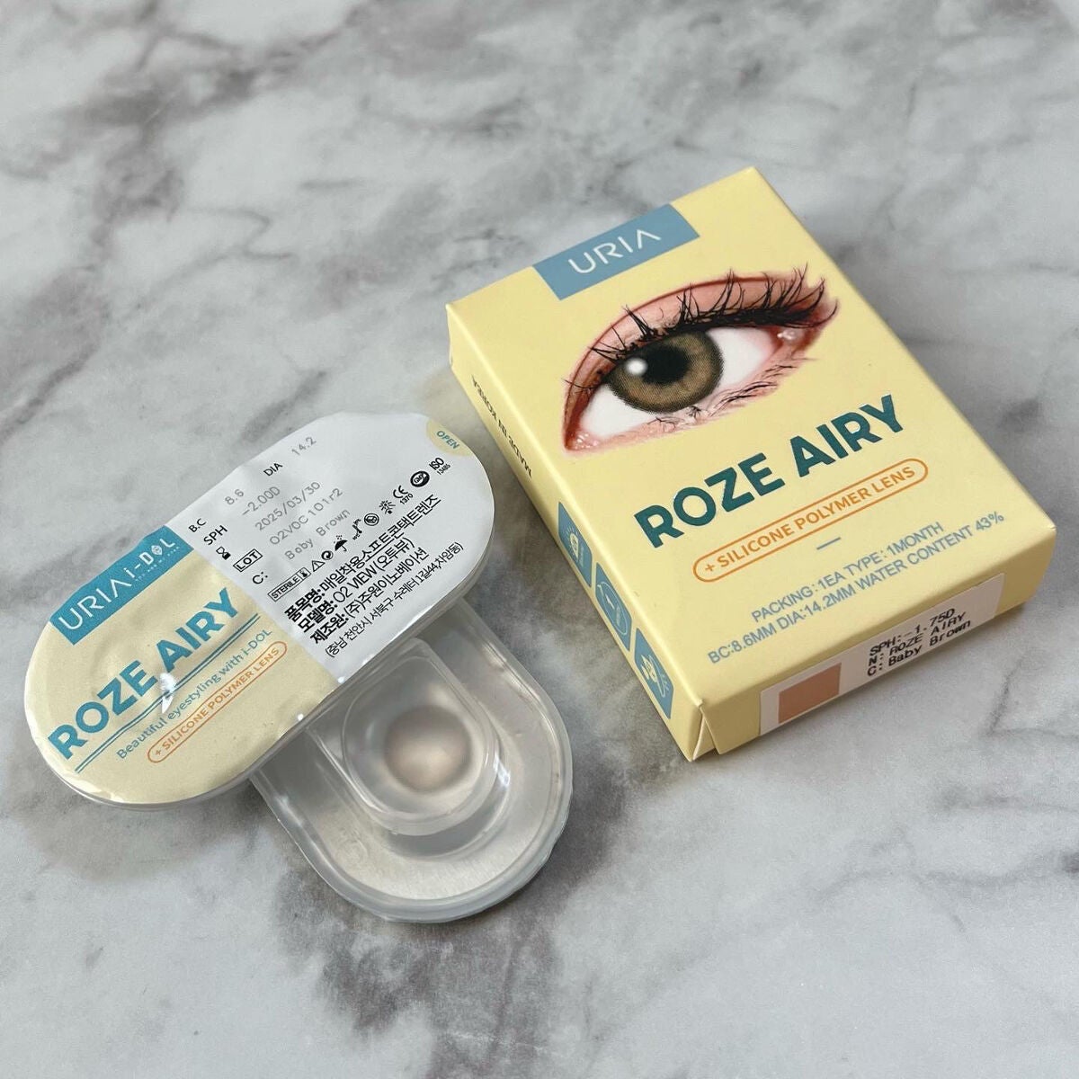 CANNA ROZE AIRY/URIA i-DOL/カラーコンタクトレンズを使ったクチコミ(2枚目)