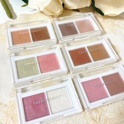 マイカラー デュオシャドウ/FAVES BEAUTY/アイシャドウパレットを使ったクチコミ(3枚目)