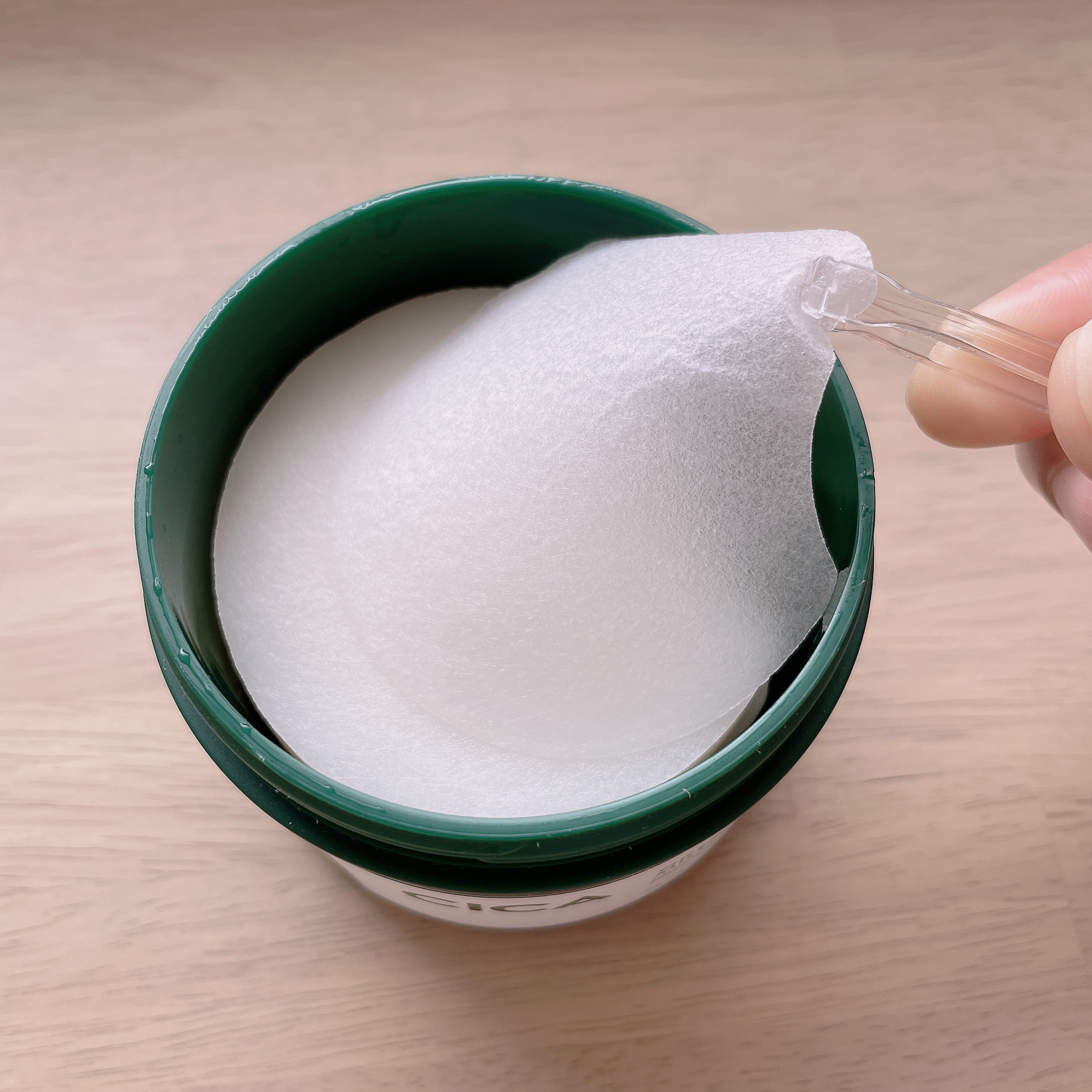 グリーンダーマCICAエッセンシャルパッド/ネイチャーリパブリック/トナーパッドを使ったクチコミ（3枚目）