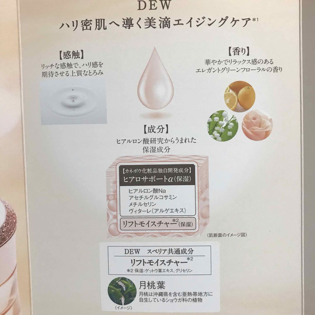 リフトコンセントレートクリーム/DEW スペリア/フェイスクリームを使ったクチコミ（2枚目）