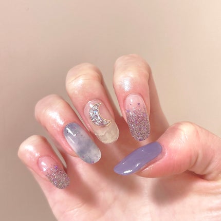 セミキュアジェルネイル(ハンド)/ohora/ネイルシールを使ったクチコミ(2枚目)