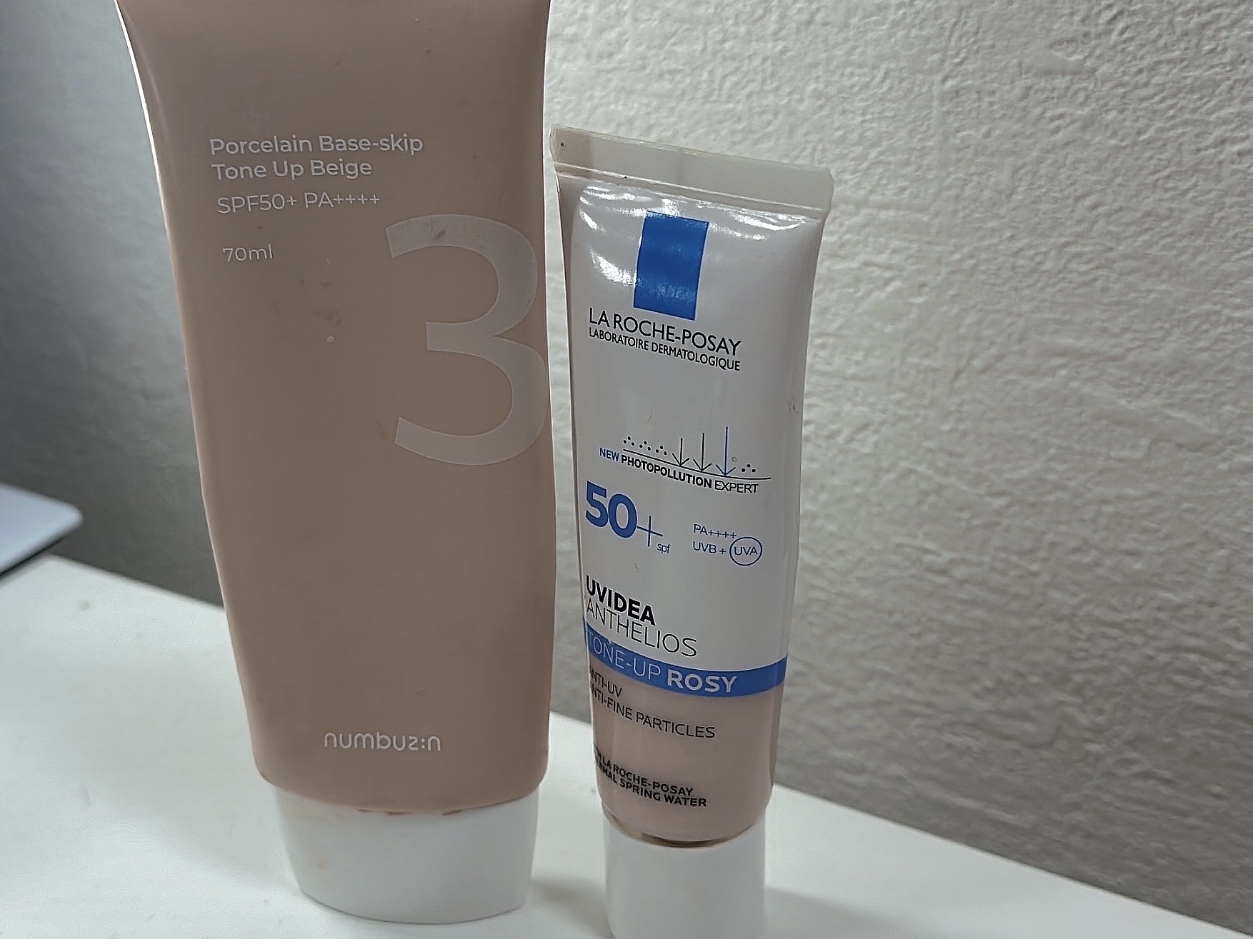 3番 ノーファンデ陶器肌トーンアップクリーム/numbuzin/化粧下地を使ったクチコミ（2枚目）