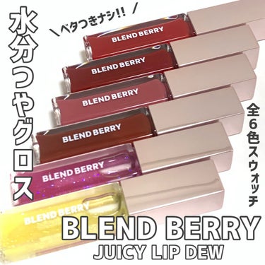 ジューシィリップデュウ 004 モカブラウン/BLEND BERRY/口紅を使ったクチコミ（1枚目）