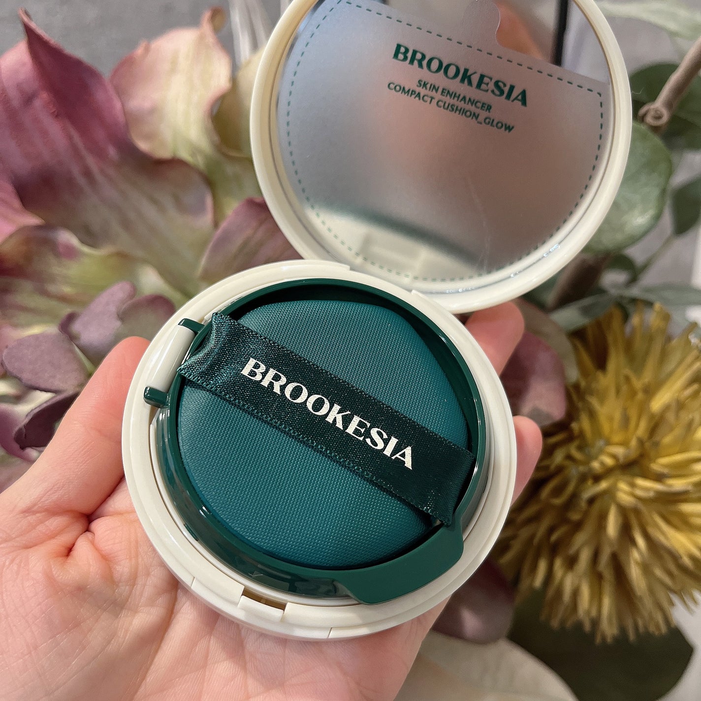 スキンエンハンサー コンパクトクッション(グロー)/BROOKESIA/クッションファンデーションを使ったクチコミ(2枚目)