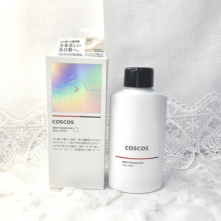 ボディファンデーション ホワイト/COSCOS/ボディミルクを使ったクチコミ(1枚目)