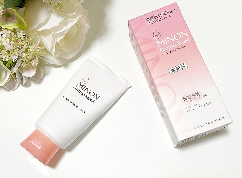 アミノモイスト モイストクリーミィ ウォッシュ/ミノン/洗顔フォームを使ったクチコミ(1枚目)