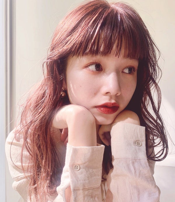 面長重めワイドバング