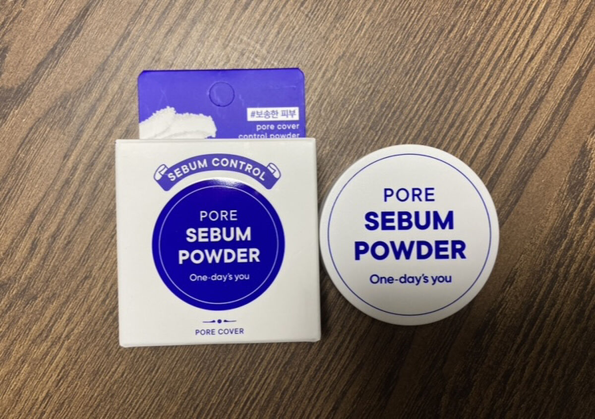 ポアセバムパウダー/One-day's you/ルースパウダーを使ったクチコミ（1枚目）