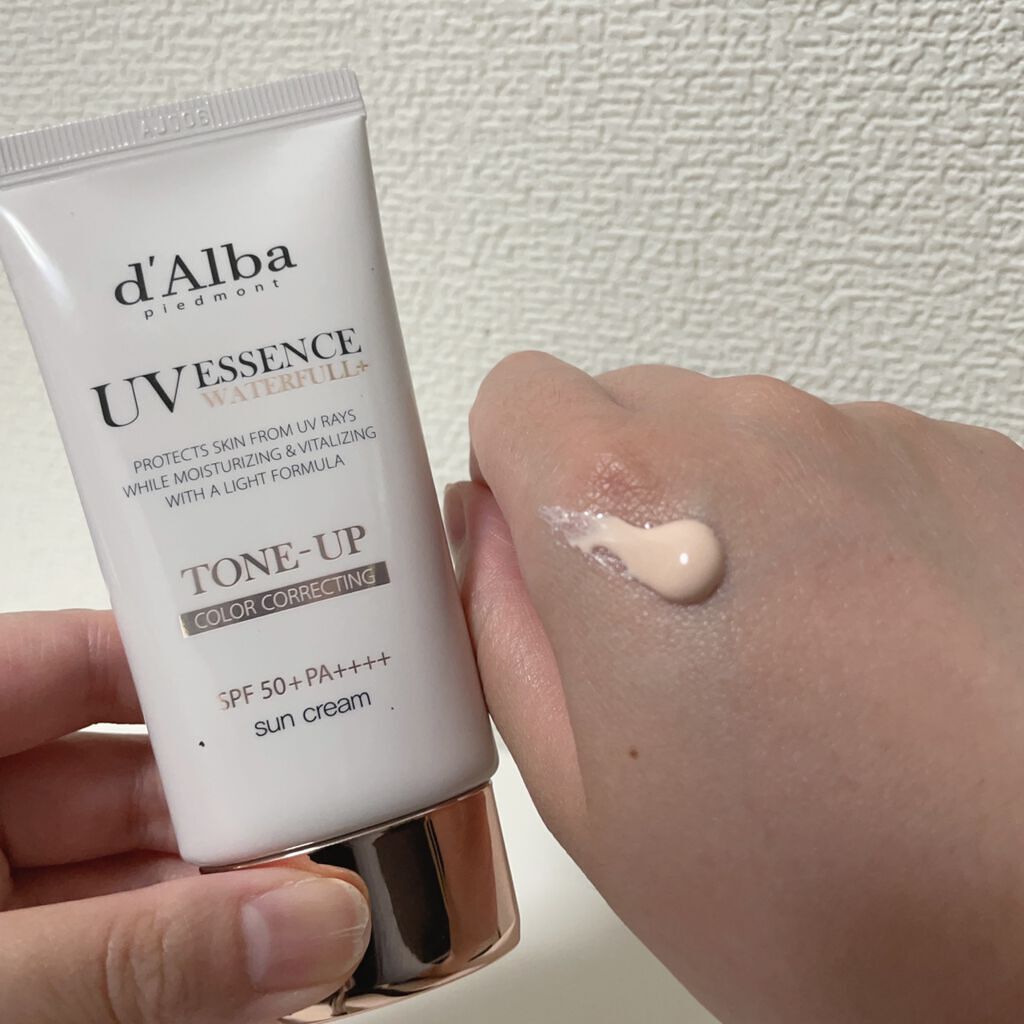 ウォータフルトーンアップサンクリーム/ダルバ/日焼け止めクリームを使ったクチコミ(2枚目)