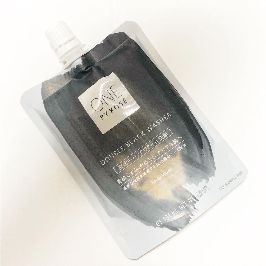 ダブル ブラック ウォッシャー/ONE BY KOSE/その他洗顔料を使ったクチコミ(1枚目)