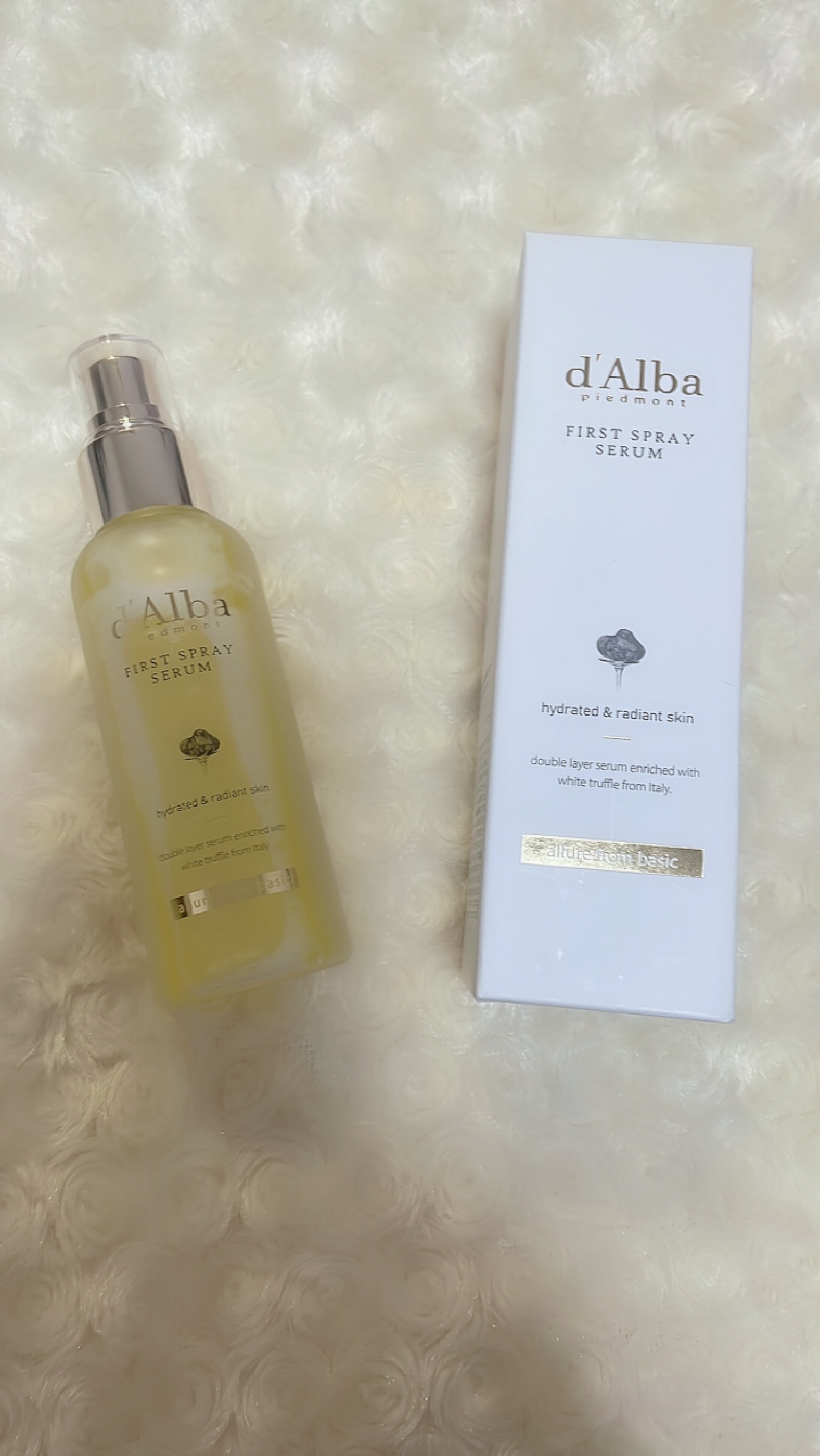ダルバ ホワイトトリュフファーストスプレーセラム/ダルバ/ミスト状化粧水を使ったクチコミ（2枚目）