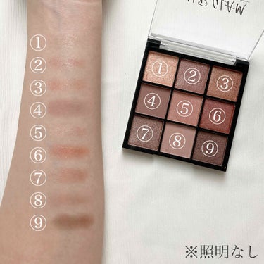 UR GLAM　BLOOMING EYE COLOR PALETTE/U R GLAM/パウダーアイシャドウを使ったクチコミ（2枚目）