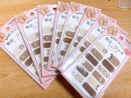 貼るジェルネイル/セリア/ネイルシールを使ったクチコミ(1枚目)