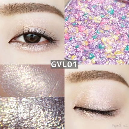 グリッタープリズム シャドウ/MISSHA/グリッターを使ったクチコミ(4枚目)