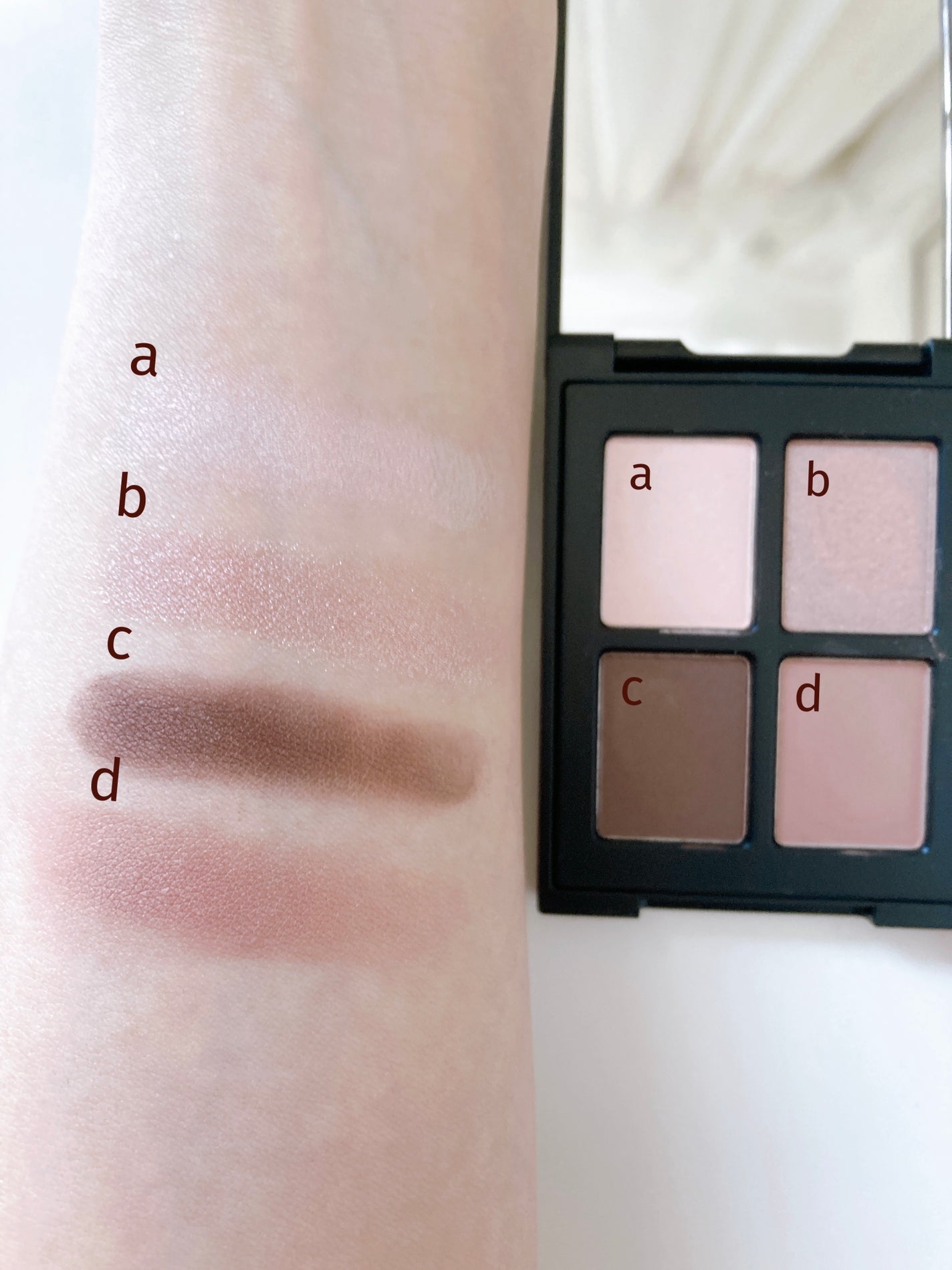 エトワルローズ 4色アイシャドウ/Étoile Rose/アイシャドウパレットを使ったクチコミ(8枚目)