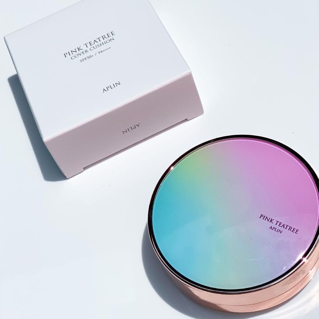 ピンクティーツリーカバークッション/APLIN/クッションファンデーションを使ったクチコミ（1枚目）