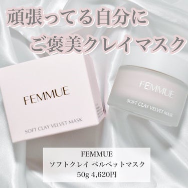 ソフトクレイ ベルベットマスク/FEMMUE/洗い流すパック・マスクを使ったクチコミ（1枚目）