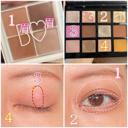 THE アイパレR/b idol/アイシャドウパレットを使ったクチコミ(3枚目)