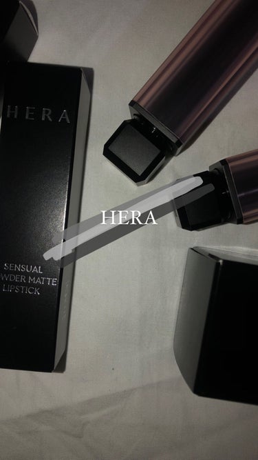 HERA
センシュアルパウダーマットリップスティック❤️

今回買ったのは淡い色のリップたち！
わたしが若い時、まあ一年前とか笑笑
に買ったMacのリップが赤赤してるのばっかりしてるのでそれも可愛いけど