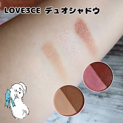 LOVE 3ce DUO SHADOW/3CE/アイシャドウパレットを使ったクチコミ(4枚目)