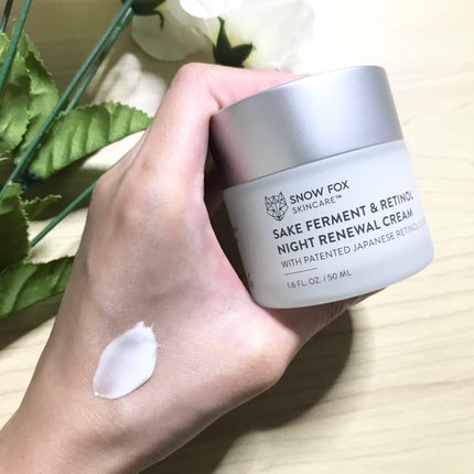 SAKE ナイトクリーム/SNOW FOX SKINCARE/フェイスクリームを使ったクチコミ(3枚目)