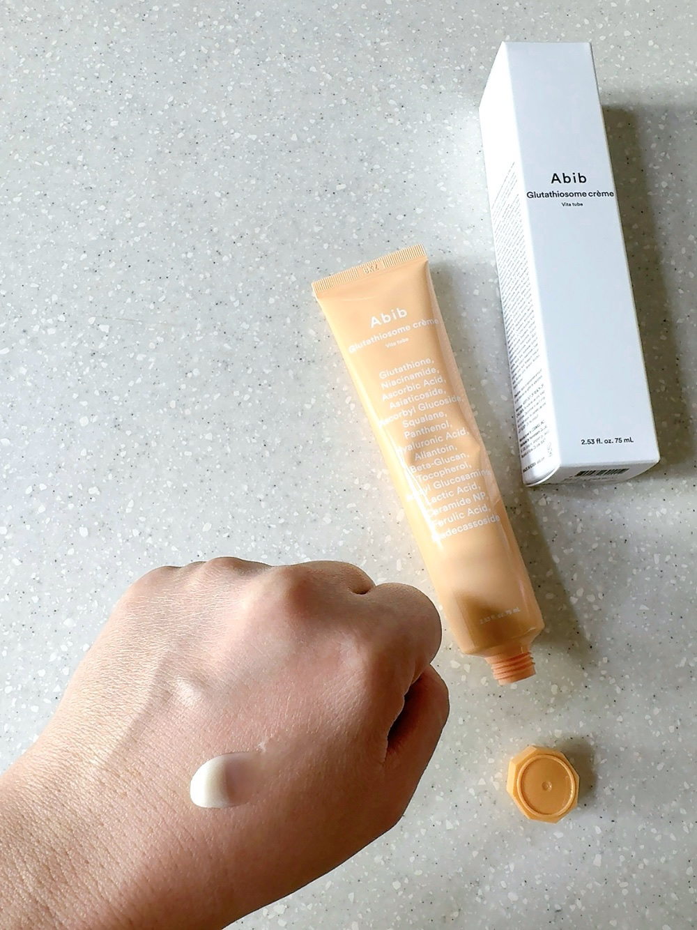 アビブ　グルタチオンソームクリームビタチューブ/Abib /フェイスクリームを使ったクチコミ（2枚目）