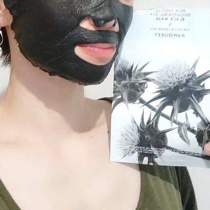 ミルクシスルブライトニングスパブラックマスク/RAWQUEST/シートマスク・パックを使ったクチコミ(7枚目)