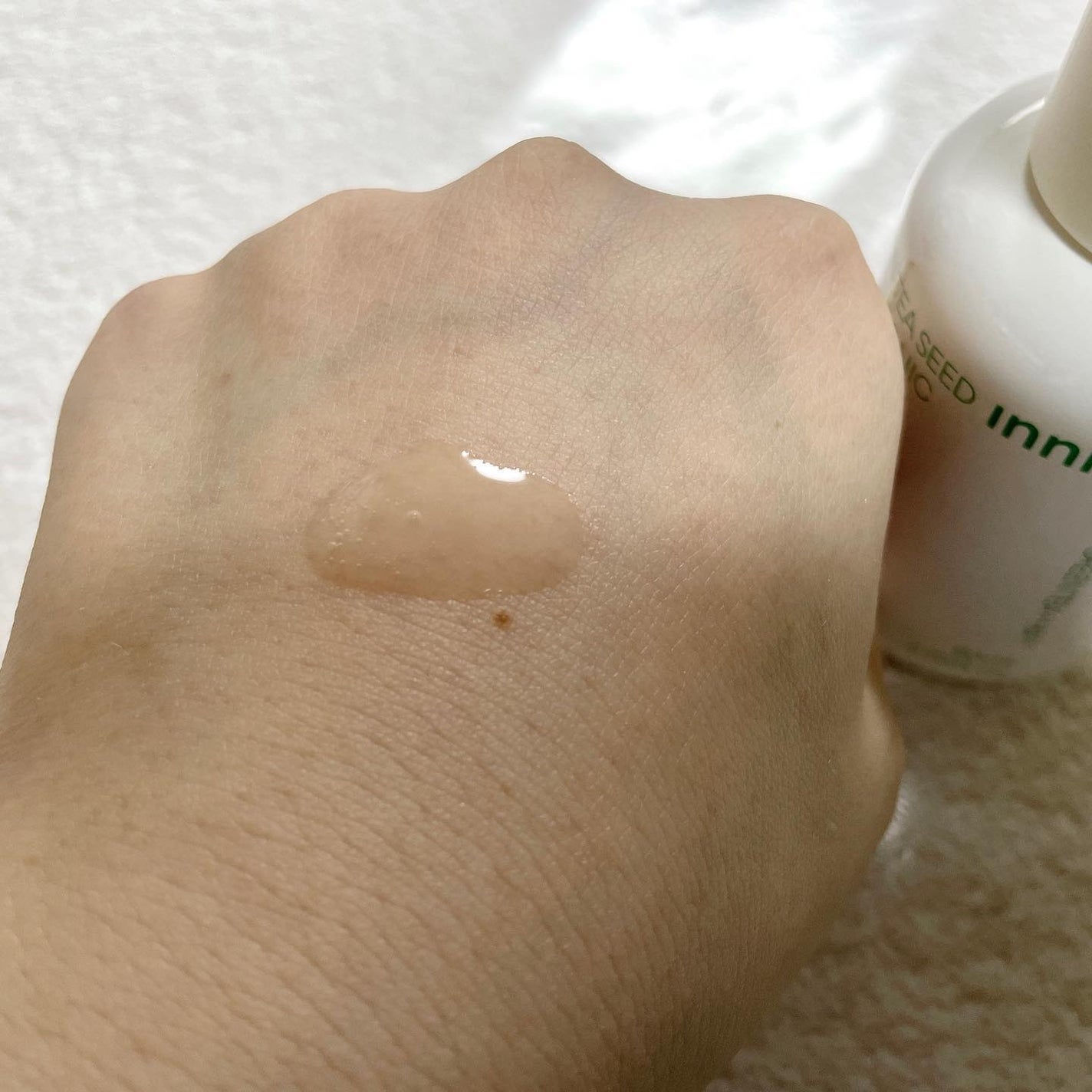 グリーンティーシード ヒアルロン セラム /innisfree/美容液を使ったクチコミ(3枚目)