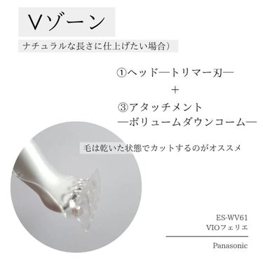 VIOフェリエ ES-WV61/Panasonic/シェーバーを使ったクチコミ（5枚目）