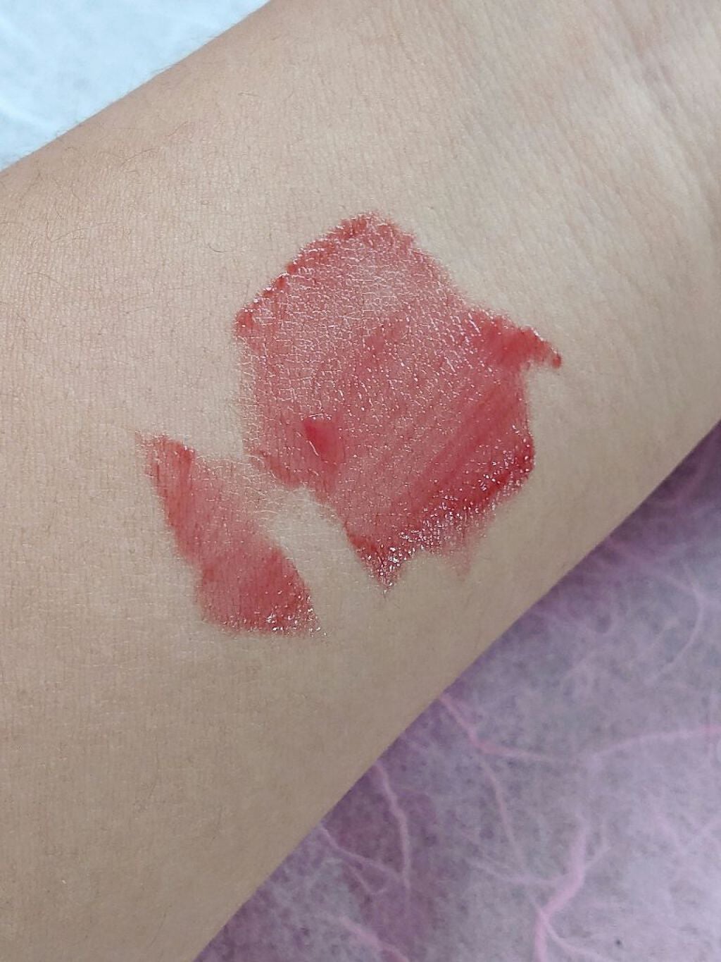 ジューシーラスティングティント/rom&nd/リップティントを使ったクチコミ(3枚目)