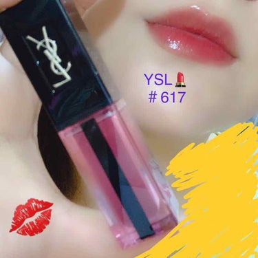 ルージュ ピュールクチュール ヴェルニ ウォーターステイン/YVES SAINT LAURENT BEAUTE/口紅を使ったクチコミ（1枚目）