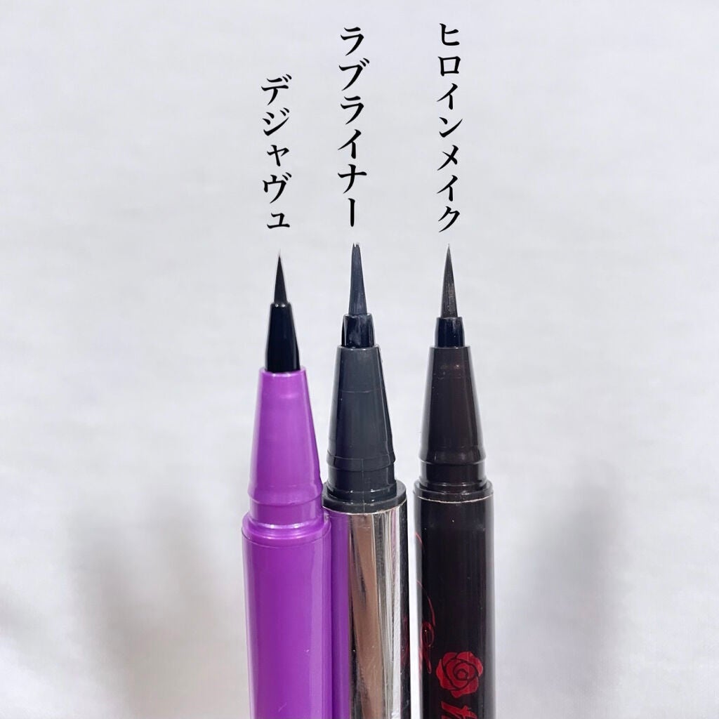 「密着アイライナー」ショート筆リキッド/デジャヴュ/リキッドアイライナーを使ったクチコミ(2枚目)