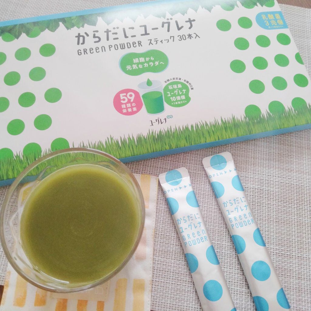 グリーンパウダー乳酸菌/からだにユーグレナ/健康サプリメントを使ったクチコミ(4枚目)