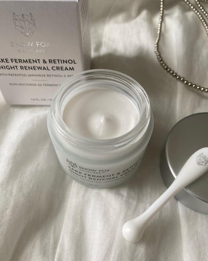 SAKE ナイトクリーム/SNOW FOX SKINCARE/フェイスクリームを使ったクチコミ(2枚目)