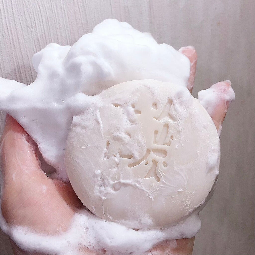 桜島火山灰配合せっけん/ユゼ化粧品/洗顔石鹸を使ったクチコミ(4枚目)