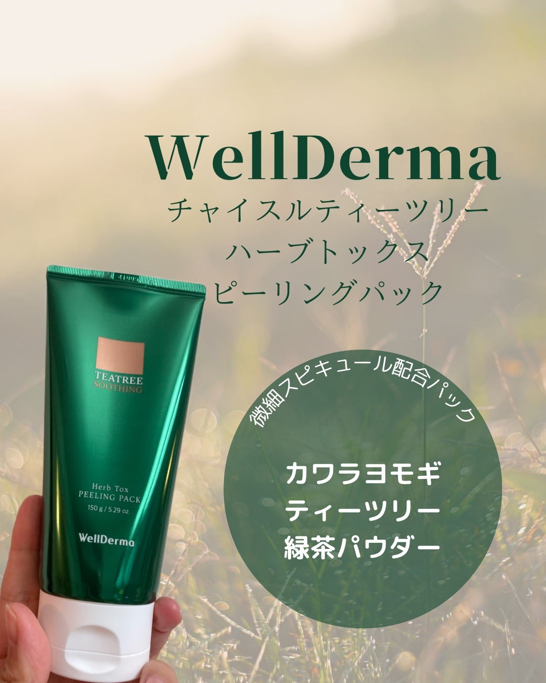 ティーツリーハーブピーリングパック/WellDerma/洗い流すパック・マスクを使ったクチコミ(1枚目)