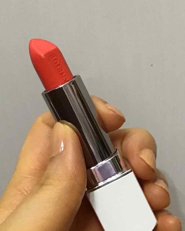 LANEIGE シルクインテンスリップ(Silk Intense Lipstick)のクチコミ「Qoo10で購入しました。コーラルリーフというお色。
大好きな韓国の女優さんの雑誌グラビアメイ.....」（1枚目）
