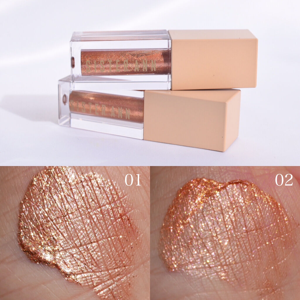 ウォーターグリッターシャドウ/SISTER ANN/グリッターを使ったクチコミ（3枚目）