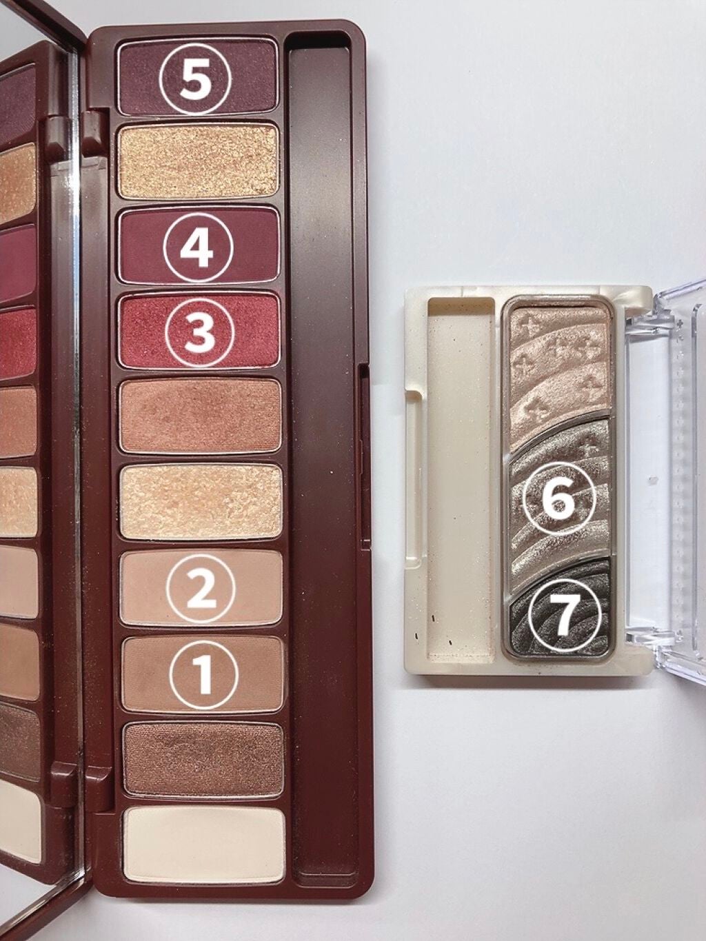 トーンアップアイシャドウ/CEZANNE/アイシャドウパレットを使ったクチコミ(4枚目)