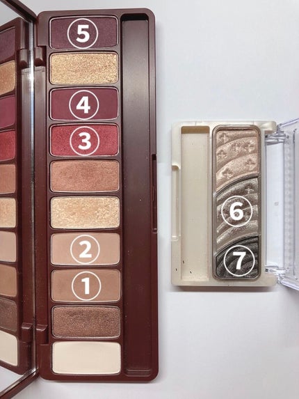 トーンアップアイシャドウ/CEZANNE/アイシャドウパレットを使ったクチコミ(4枚目)